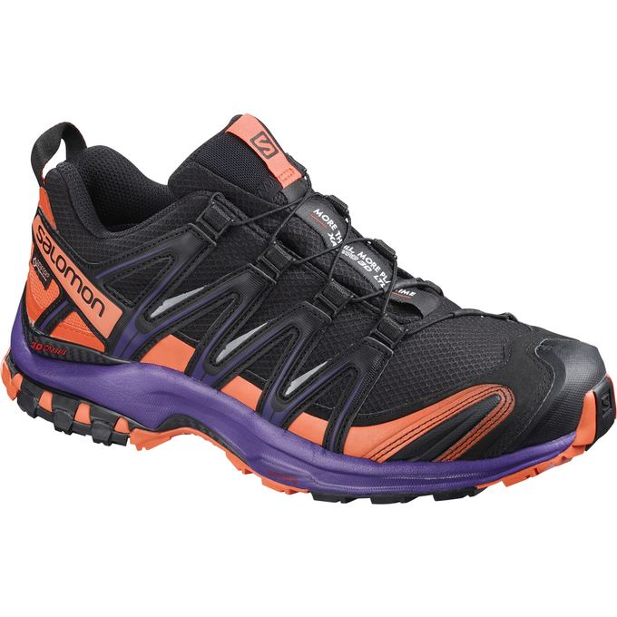 Zapatillas Trail Running Salomon Mujer Negras / Naranjas - Salomon Argentina XA PRO 3D GTX® LTD W ,9